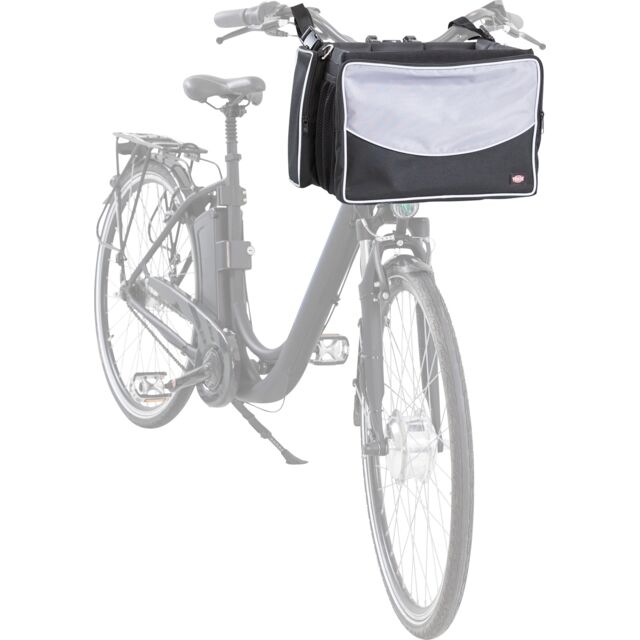 Neuf Trixie Trixie Vélo Front-Box pour Chiens Noir/Gris 